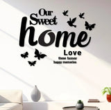 Lifestyle Glory Brand Butterflies and Sweet Home 3D Wooden Wall Clock I Wooden Wall Clock I Wall Clocks I Wall Clock For Bedroom I Wall Clock for Room I Wooden Wall Clock I Wooden Clock I Clocks I Clock