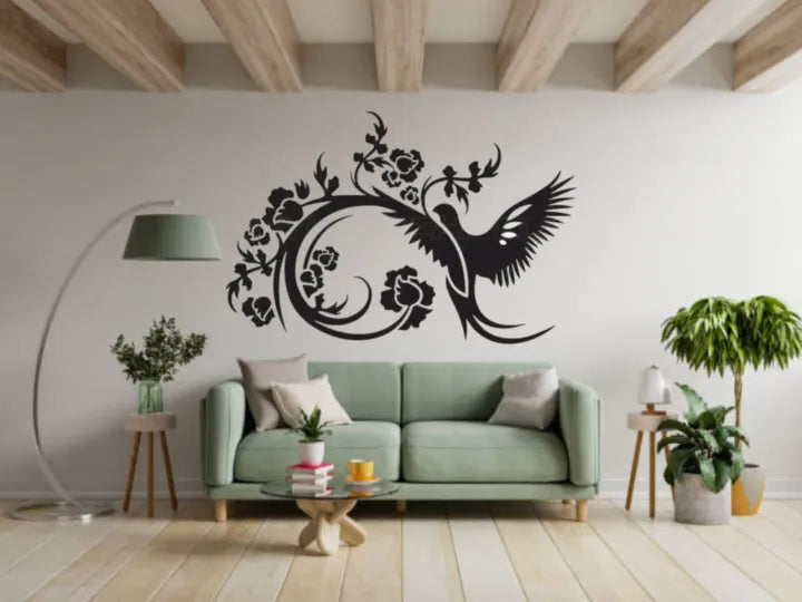 Lifestyle Glory Brand Butterflies and Sweet Home 3D Wooden Wall Clock I Wooden Wall Clock I Wall Clocks I Wall Clock For Bedroom I Wall Clock for Room I Wooden Wall Clock I Wooden Clock I Clocks I Clock