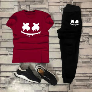 Pack of 2 Summer Printed Tracksuit For Men & Boys Soft & Comfortable Fabric Trouser and shirt for men Printed Tracksuit