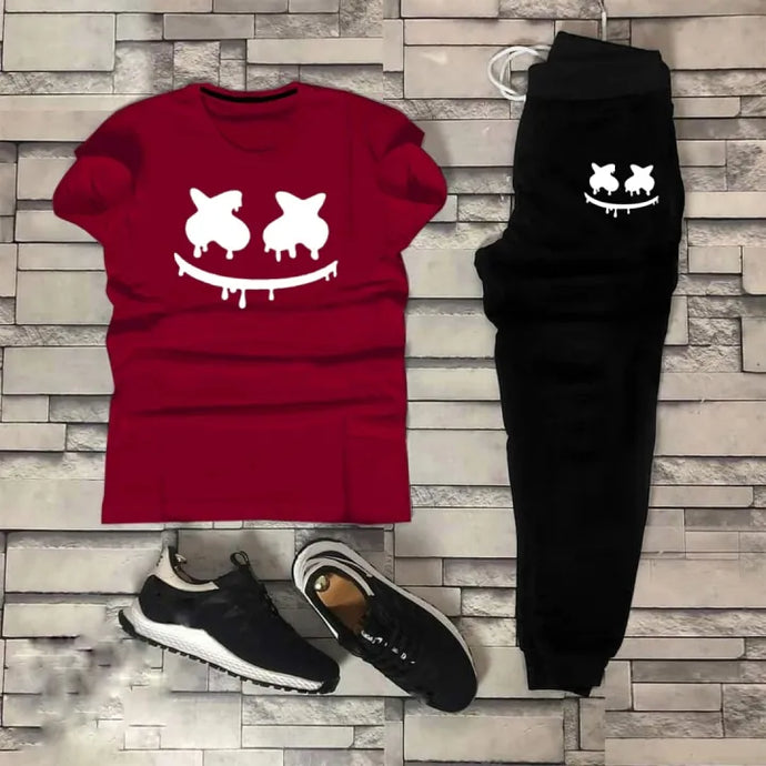 Pack of 2 Summer Printed Tracksuit For Men & Boys Soft & Comfortable Fabric Trouser and shirt for men Printed Tracksuit