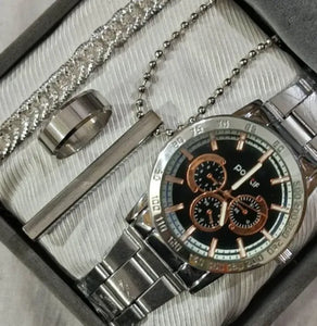 business steel straps round dial wrist watches hand watch-silver watch- men watches-watch for boys-watch for men-watch for kids-watch for young's-watch for boys stylish-branded-watch