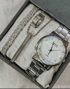 business steel straps round dial wrist watches hand watch-silver watch- men watches-watch for boys-watch for men-watch for kids-watch for young's-watch for boys stylish-branded-watch