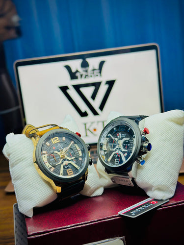 CURREN Chronograph Original Brand Leather Straps Wrist Watch For Men-8380