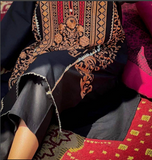 2 PCs women stitched embroidered cotton suit