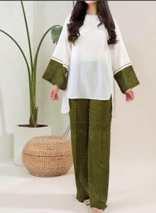 2 PCs western Wear printed suit