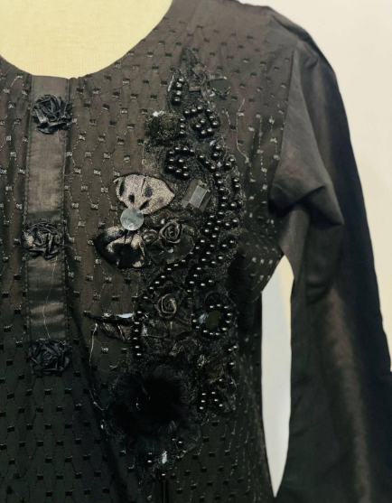 Cotton women stitched shirt