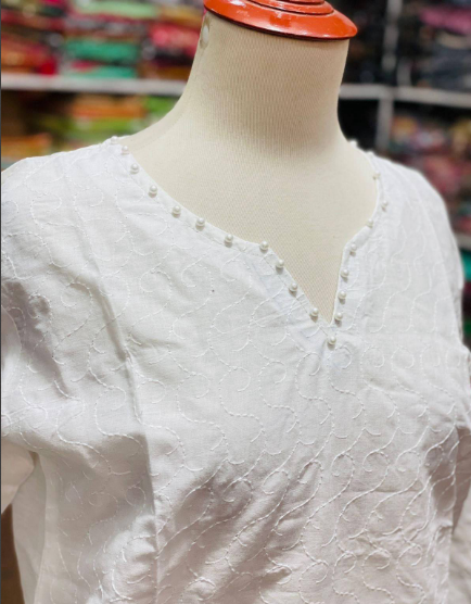 Women stitched cotton shirt