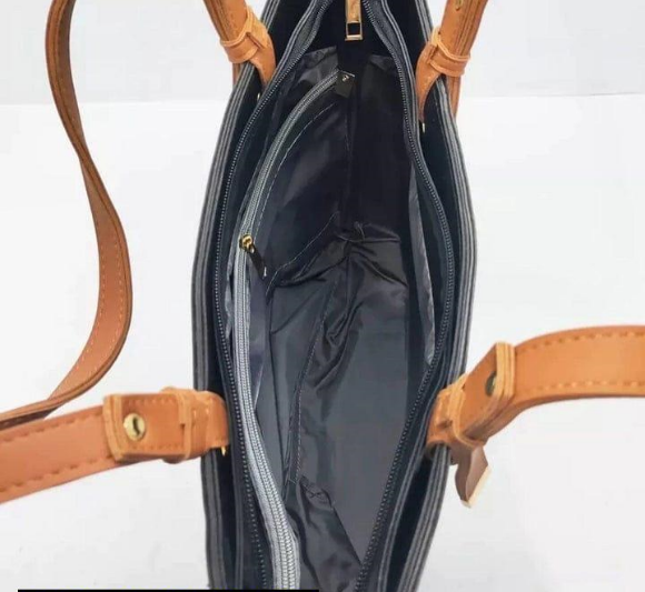 women's leather plain shoulder bag