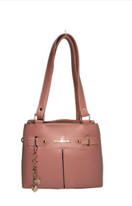 women's leather plain shoulder bag