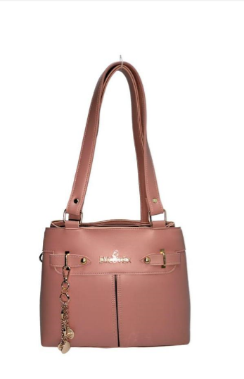 women's leather plain shoulder bag
