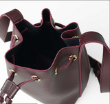 Bucket bag maroon