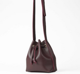 Bucket bag maroon