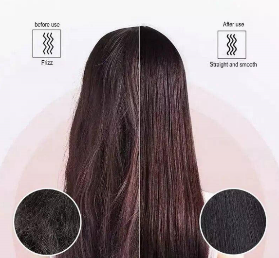 Professional hair straightener brush