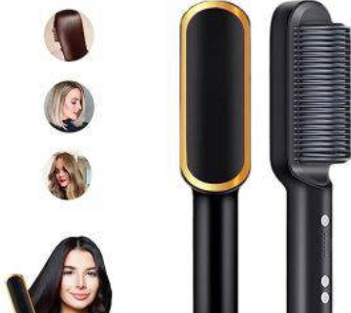 Professional hair straightener brush