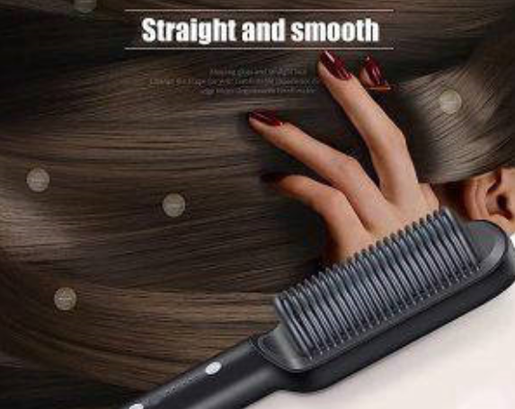 Professional hair straightener brush