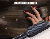 Professional hair straightener brush