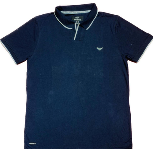 1 PCs men stitched men plain polo shirt