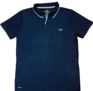 1 PCs men stitched men plain polo shirt