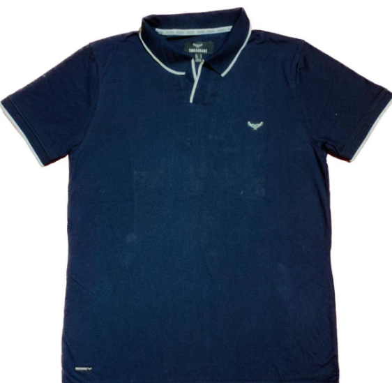 1 PCs men stitched men plain polo shirt