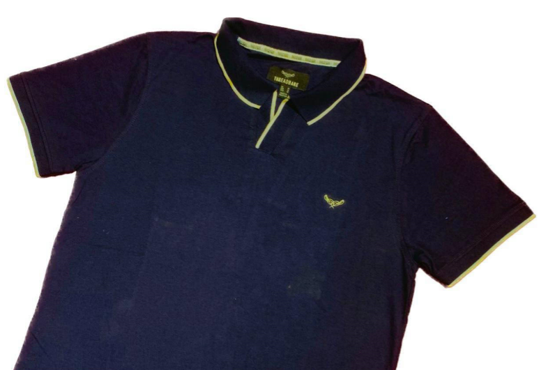 1 PCs men stitched men plain polo shirt