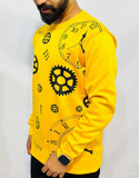 1 PCs men stitched fleece printed hodi