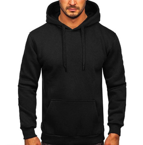 1 PCs men's stitched fleece plain hoodie
