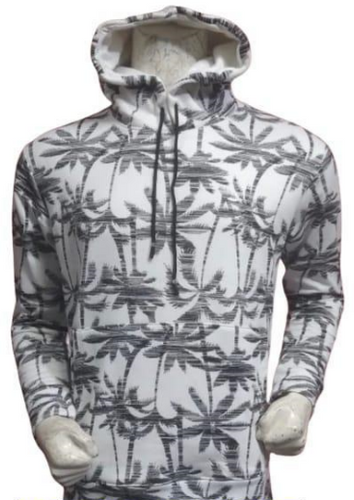 1 PCs men's stitched fleece printed hoodie
