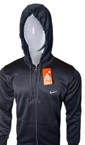 1 PC men's stitched fleece plain hoodie