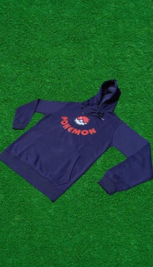 1 PC men's stitched fleece printed hoodie