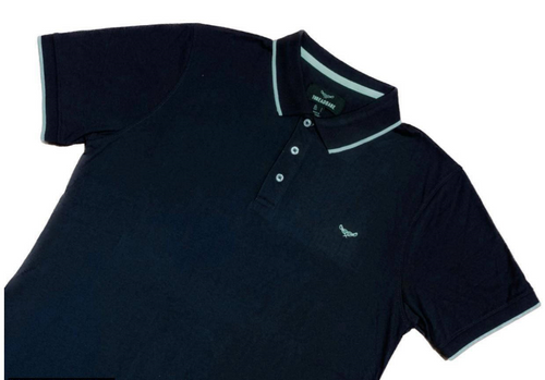 1 PC men's stitched cotton plain Polo shirt