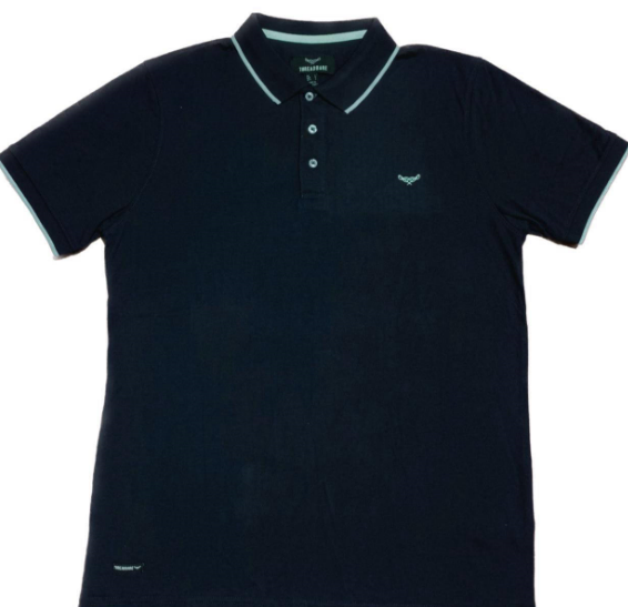 1 PC men's stitched cotton plain Polo shirt