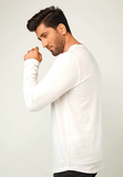 1 PC men's stitched jersey plain  T shirt, white