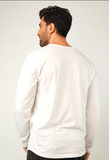 1 PC men's stitched jersey plain  T shirt, white
