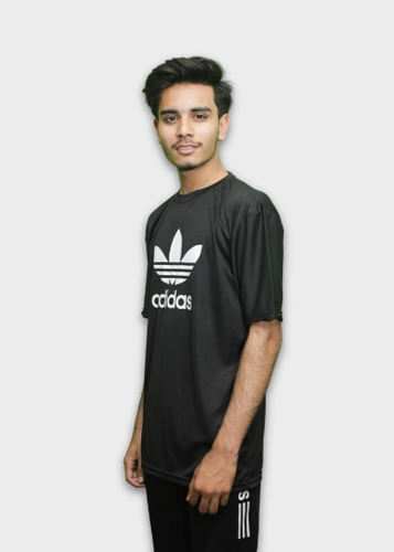 Men stitched half sleeve T shirt