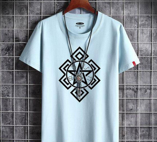 1 PC men's stitched polyester T shirt