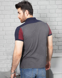 Men's stitched pique polo shirt
