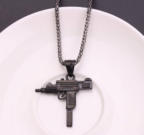 1 Pc Silver Plated Gun Design