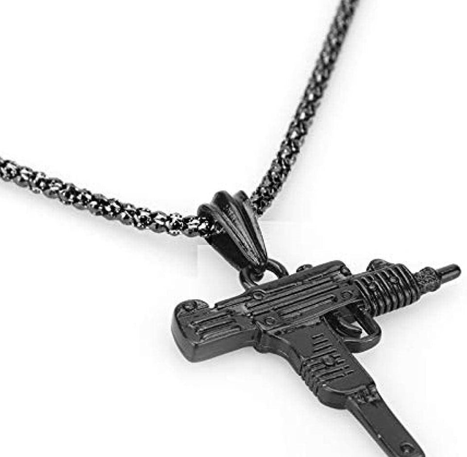 1 Pc Silver Plated Gun Design