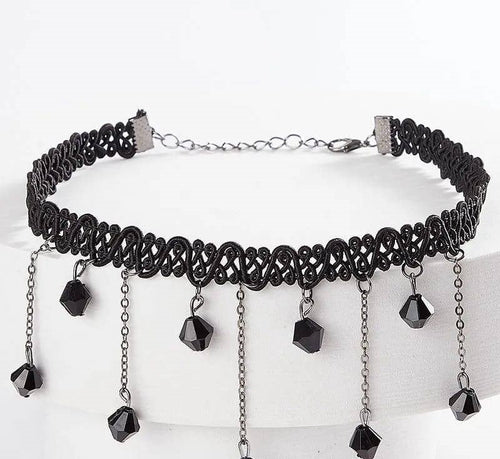 1 PCs black elegant choker