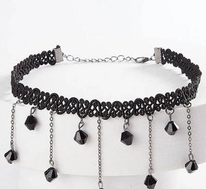 1 PCs black elegant choker