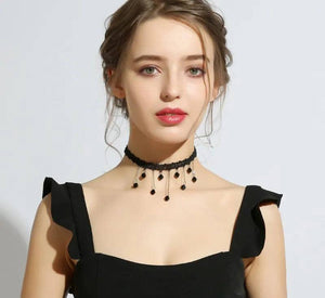 1 PCs black elegant choker
