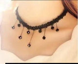 1 PCs black elegant choker