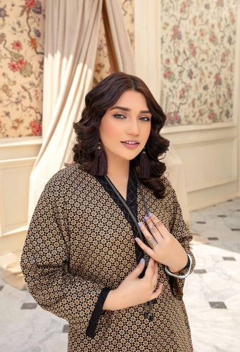 2 Pcs women's unstitched lawn printed suit