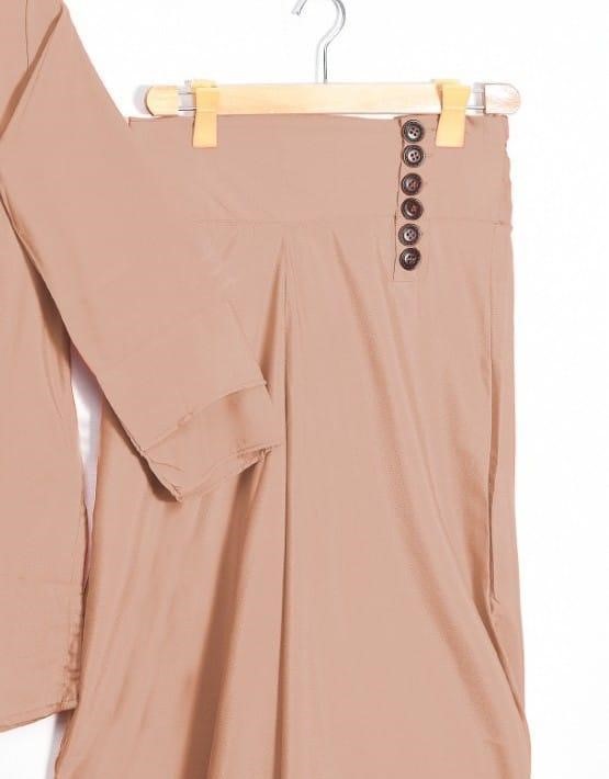 2 pcs women's stitched grip plain suit