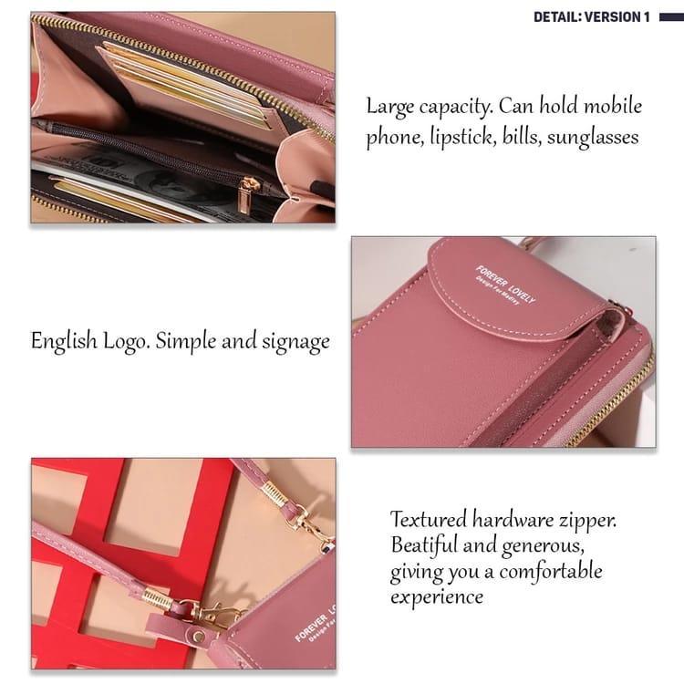 Stylish Women's Maroon Crossbody Bag - 1 Pc