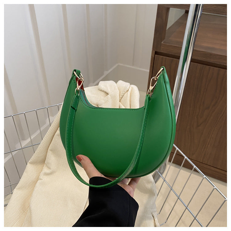 High-end Niche Design Black Bag Women's 2025 New Fashion Shoulder Handbag