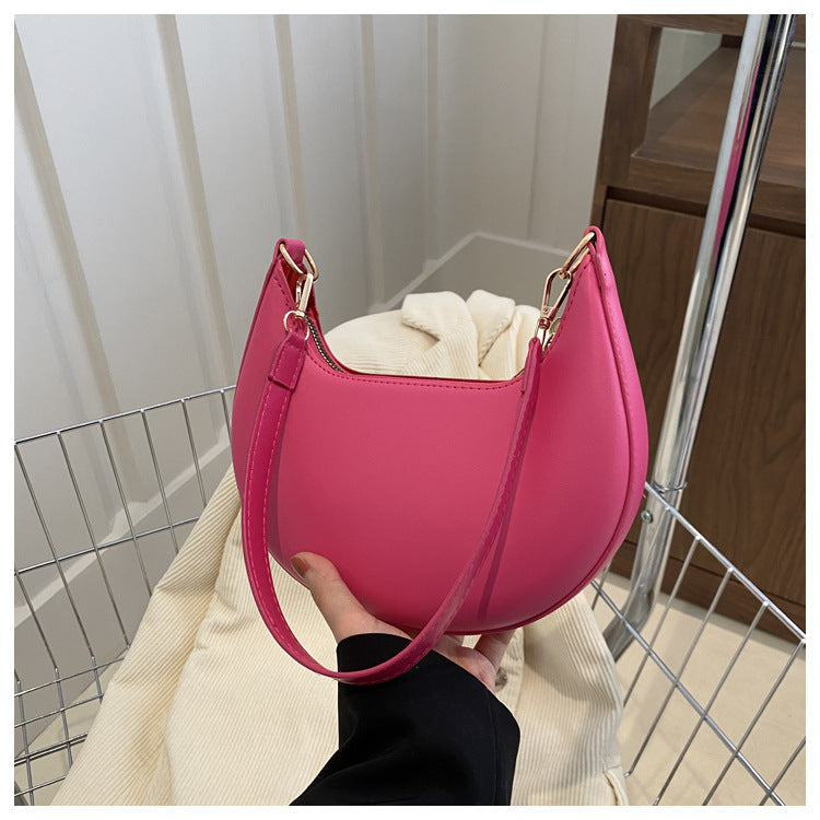 High-end Niche Design Black Bag Women's 2025 New Fashion Shoulder Handbag