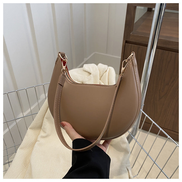 High-end Niche Design Black Bag Women's 2025 New Fashion Shoulder Handbag