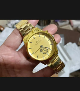 business steel straps round dial wrist watches hand watch-silver watch- men watches-watch for boys-watch for men-watch for kids-watch for young's-watch for boys stylish-branded-watch