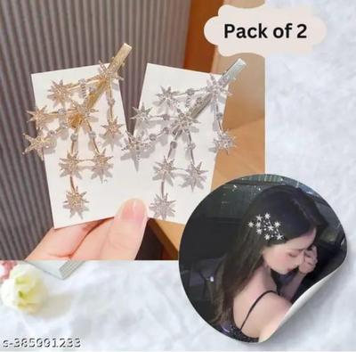 Vintage Design Gold Plated Rhinestone Hair Pin